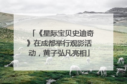 《星际宝贝史迪奇》在成都举行观影活动，黄子弘凡亮相