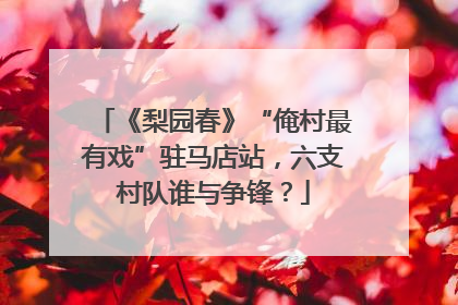 《梨园春》“俺村最有戏”驻马店站，六支村队谁与争锋？