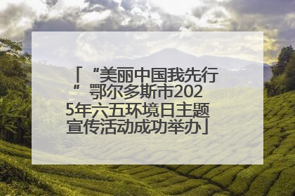 “美丽中国我先行”鄂尔多斯市2025年六五环境日主题宣传活动成功举办