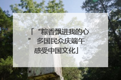 “粽香飘进我的心” 多国民众庆端午感受中国文化