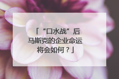 “口水战”后 马斯克的企业命运将会如何？