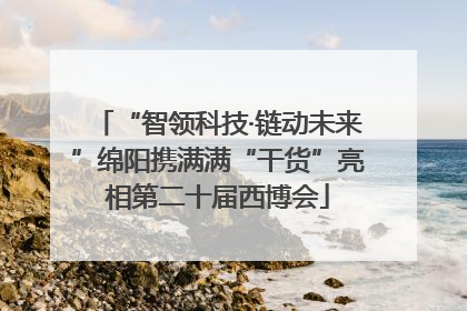 “智领科技·链动未来”绵阳携满满“干货”亮相第二十届西博会