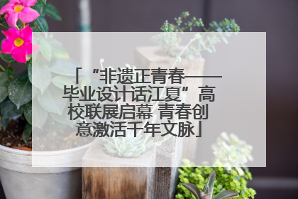 “非遗正青春——毕业设计话江夏”高校联展启幕 青春创意激活千年文脉