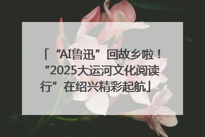 “AI鲁迅”回故乡啦！“2025大运河文化阅读行”在绍兴精彩起航