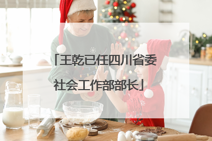 王乾已任四川省委社会工作部部长