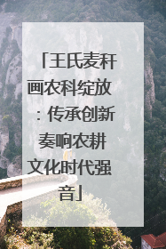 王氏麦秆画农科绽放：传承创新 奏响农耕文化时代强音