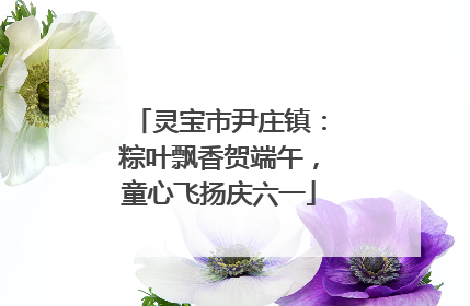 灵宝市尹庄镇：粽叶飘香贺端午，童心飞扬庆六一