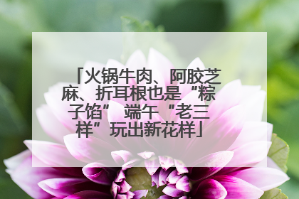 火锅牛肉、阿胶芝麻、折耳根也是“粽子馅” 端午“老三样”玩出新花样