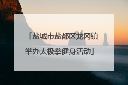 盐城市盐都区龙冈镇举办太极拳健身活动