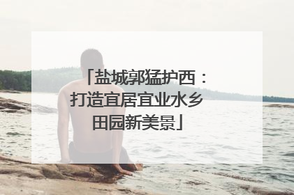 盐城郭猛护西：打造宜居宜业水乡田园新美景