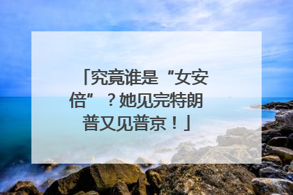 究竟谁是“女安倍”？她见完特朗普又见普京！
