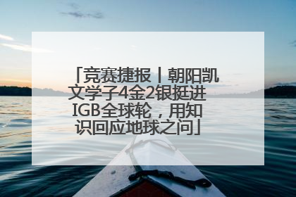 竞赛捷报丨朝阳凯文学子4金2银挺进IGB全球轮，用知识回应地球之问