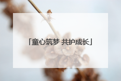 童心筑梦 共护成长