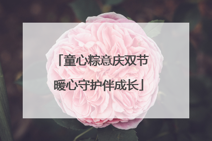 童心粽意庆双节 暖心守护伴成长
