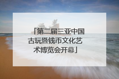 第二届三亚中国古玩暨钱币文化艺术博览会开幕