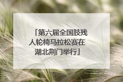 第六届全国肢残人轮椅马拉松赛在湖北荆门举行