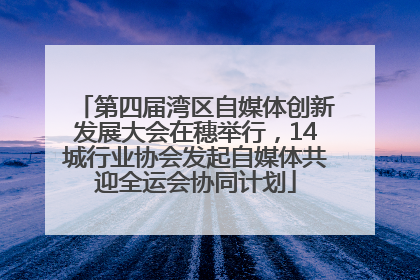 第四届湾区自媒体创新发展大会在穗举行，14城行业协会发起自媒体共迎全运会协同计划