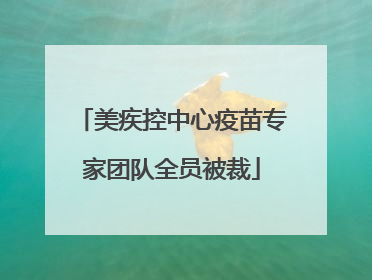 美疾控中心疫苗专家团队全员被裁