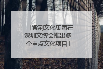 紫荆文化集团在深圳文博会推出多个重点文化项目