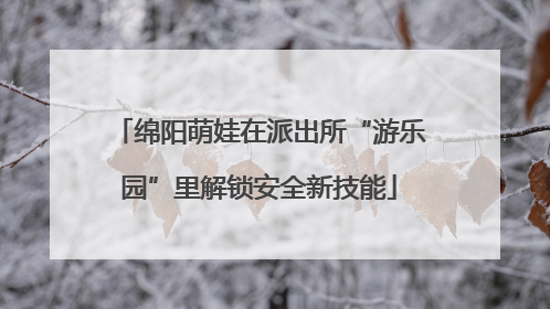 绵阳萌娃在派出所“游乐园”里解锁安全新技能