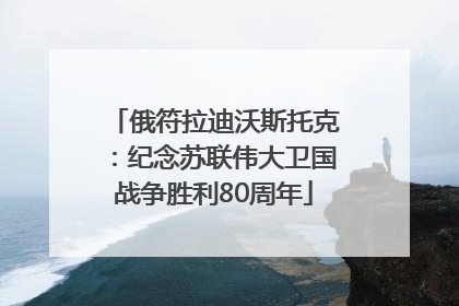 俄符拉迪沃斯托克：纪念苏联伟大卫国战争胜利80周年
