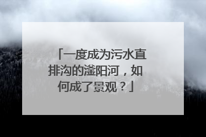 一度成为污水直排沟的滏阳河，如何成了景观？