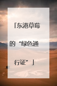 东港草莓的“绿色通行证”