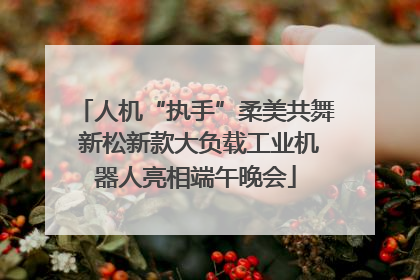 人机“执手”柔美共舞 新松新款大负载工业机器人亮相端午晚会