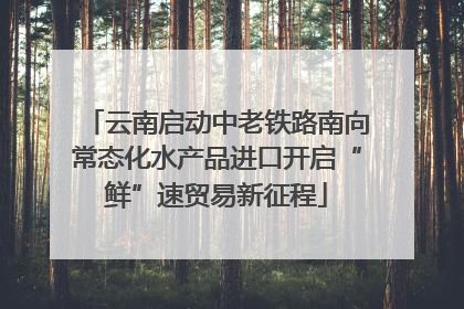 云南启动中老铁路南向常态化水产品进口开启“鲜”速贸易新征程