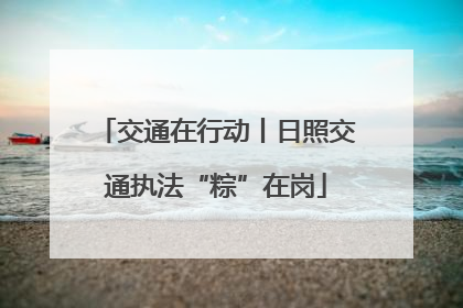 交通在行动丨日照交通执法“粽”在岗
