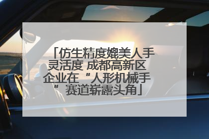 仿生精度媲美人手灵活度 成都高新区企业在“人形机械手”赛道崭露头角