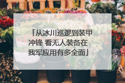 从冰川巡逻到装甲冲锋 看无人装备在我军应用有多全面