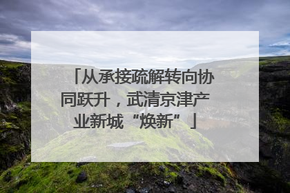 从承接疏解转向协同跃升，武清京津产业新城“焕新”