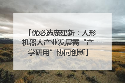 优必选庞建新：人形机器人产业发展需“产学研用”协同创新