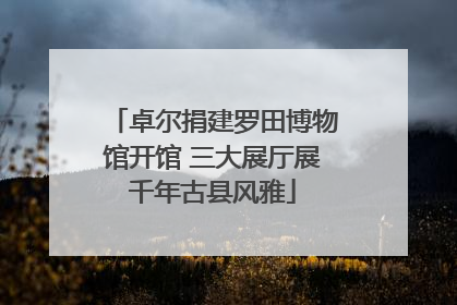 卓尔捐建罗田博物馆开馆 三大展厅展千年古县风雅