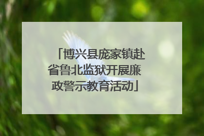 博兴县庞家镇赴省鲁北监狱开展廉政警示教育活动