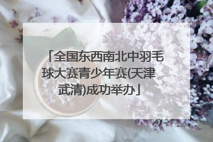 全国东西南北中羽毛球大赛青少年赛(天津武清)成功举办