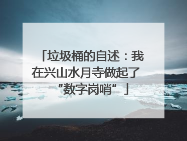 垃圾桶的自述：我在兴山水月寺做起了“数字岗哨”