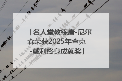 名人堂教练唐-尼尔森荣获2025年查克-戴利终身成就奖
