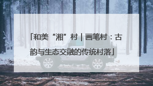 和美“湘”村｜画笔村：古韵与生态交融的传统村落