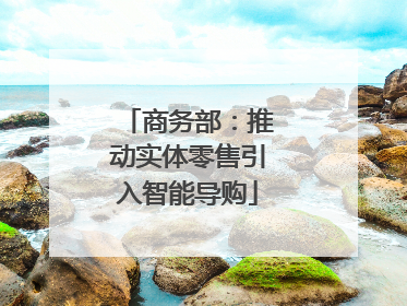 商务部：推动实体零售引入智能导购