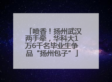 喷香！扬州武汉两手牵，华科大1万6千名毕业生争品“扬州包子”