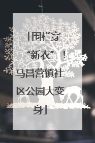 围栏穿 “新衣”！马昌营镇社区公园大变身