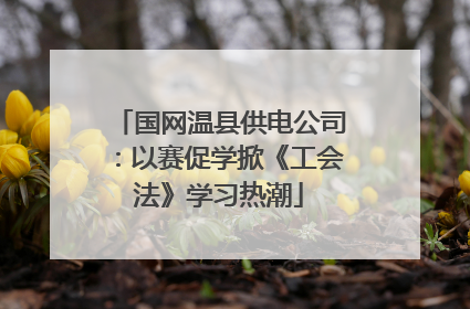 国网温县供电公司：以赛促学掀《工会法》学习热潮