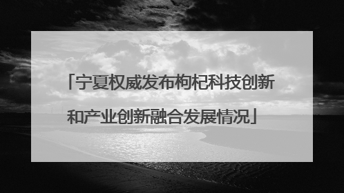 宁夏权威发布枸杞科技创新和产业创新融合发展情况