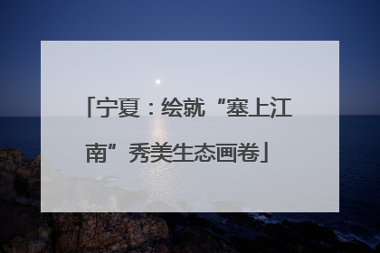 宁夏：绘就“塞上江南”秀美生态画卷
