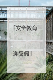 安全教育迎暑假