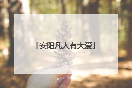 安阳凡人有大爱