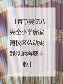 宜章县第八完全小学廖家湾校区劳动实践基地喜获丰收