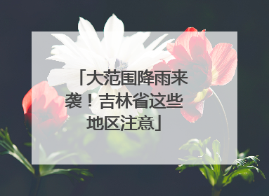 大范围降雨来袭！吉林省这些地区注意